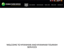 Tablet Screenshot of myanmartourismservices.com